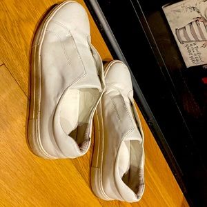 NEW J/Slides Alara White Leather Slip-On Sneaker